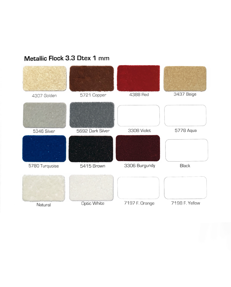 METALLIC FLOCK 3.3 DTEX 1 MM