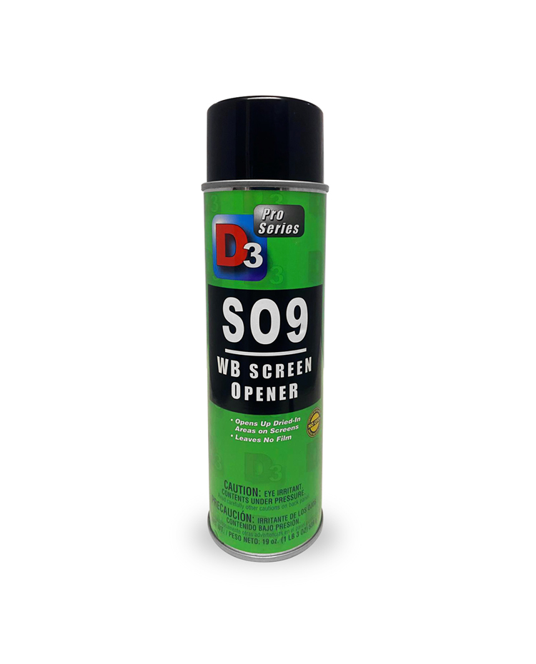 WATER BASED SCREEN OPENER AND CLEANER FOR WB INKS