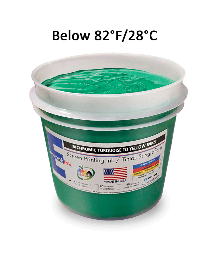 BICHROMIC TURQUOISE TO YELLOW