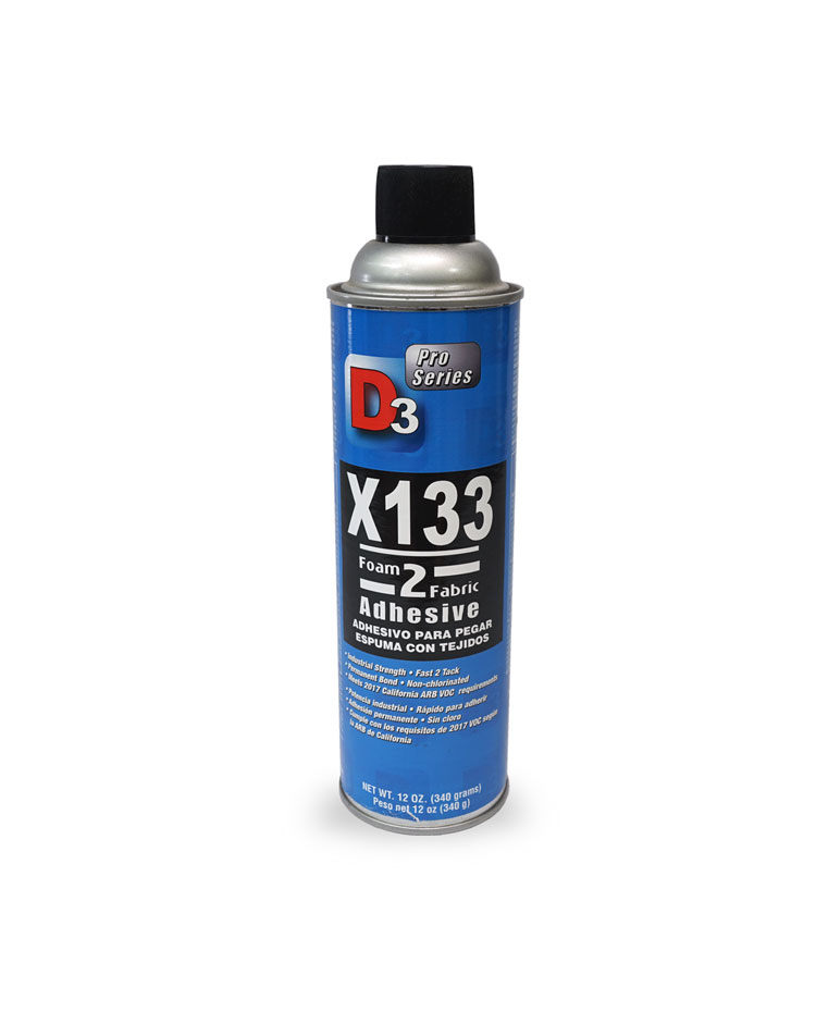 FOAM & FABRIC SPRAY GLUE ADHESIVE - CALIFORNIA VOC COMPLIANT
